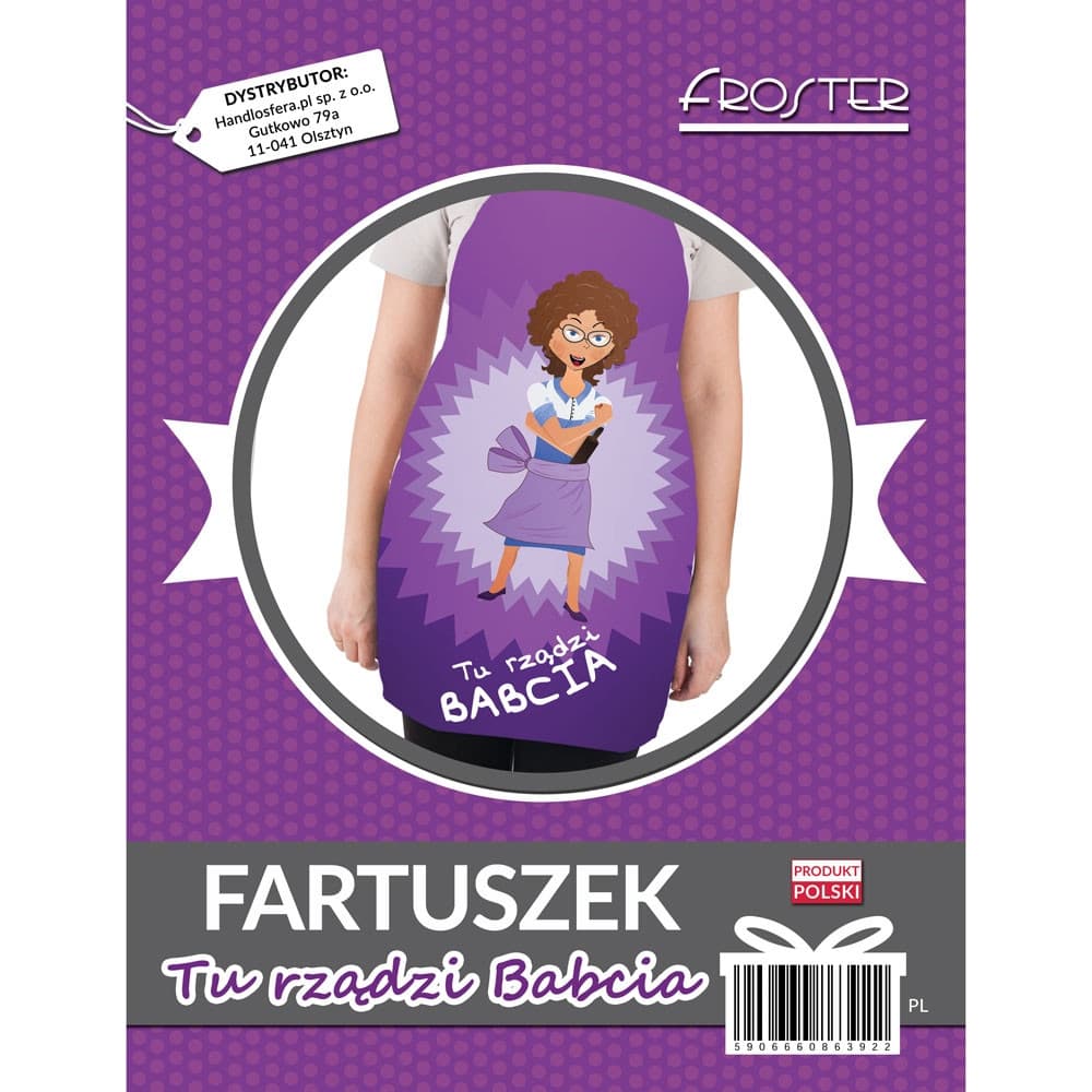 Fartuszek Tu rządzi Babcia kuchenny dla babci